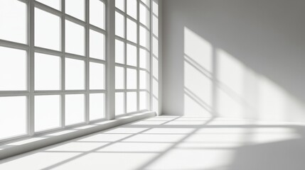 White Background With Shadow From Window