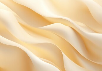 Obraz premium Soft Flowing Fabric Texture with Gentle Waves in Warm Beige and Cream Colors Ideal for Backgrounds and Elegant Design Projects