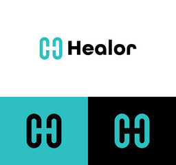 h letter logo with first aid - medical logo - healthcare logo- h logo