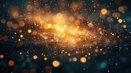 Fototapeta premium Experience the magic of a dark blue night sky illuminated by vibrant New Years Eve fireworks and a festive vibe.