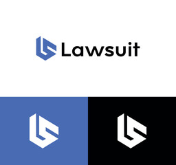 Obraz premium letter LS logo design - sl letter logo - s logo