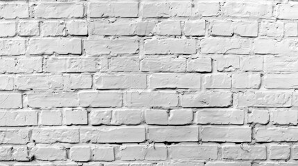 A sleek white washed brick wall enhances your space with a clean, modern touch, perfect for any contemporary design.