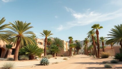 palm trees on the beach