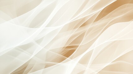Fototapeta premium Abstract flowing lines of white over golden brown colors