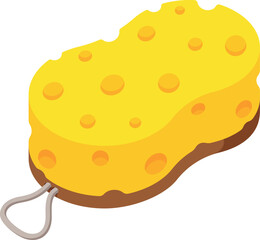 Bath hygienic washcloth vector illustration