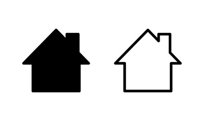 House icon logo design. Home sign and symbol
