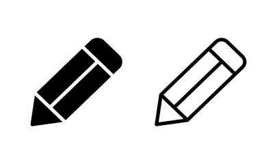Pencil icon logo design. pen sign and symbol. edit icon vector