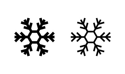 Snow icon logo design. snowflake sign and symbol