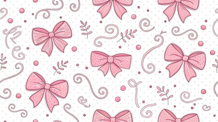 Fototapeta premium seamless background with butterflies