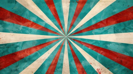 Eyecatching sunburst design meets a grunge texture, creating a nostalgic blend of modern aesthetics and timeless appeal.