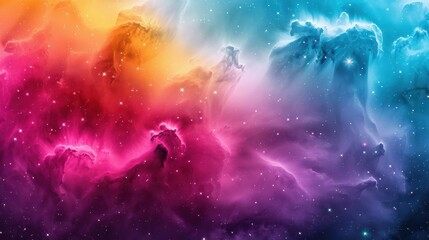 Obraz premium Discover the dazzling beauty of stars and nebulae, showcasing the intricate details of the universes grand tapestry.