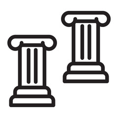 pillar Line Icon