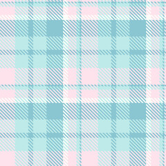 Chinese new year textile pattern seamless, calm check plaid tartan. Discount vector fabric texture background in light and cyan colors.