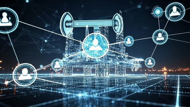 Digital Oil Rig Network: A Visual Representation of Connectivity in the Energy Sector