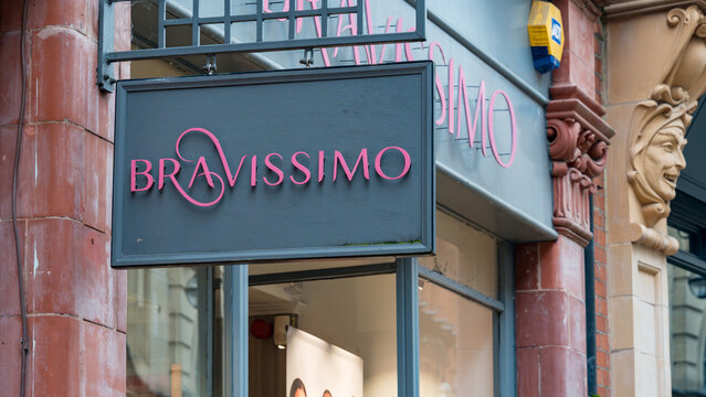 Bravissimo Sign outside store in Birmingham, 12 February 2025, Birmingham, UK