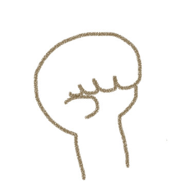 recommend clip art: ぐー、握り拳のシンプル手書きイラスト