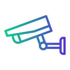 cctv Line Gradient Icon