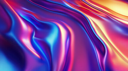 Obraz premium Vibrant Rainbow Silk and Light Effects ,Commercial Background ,LGBTQ+ Pride