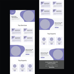Email marketing newsletter template Layout for Multipurpose agency business. or Editable landing page for minimal e commerce UI web template