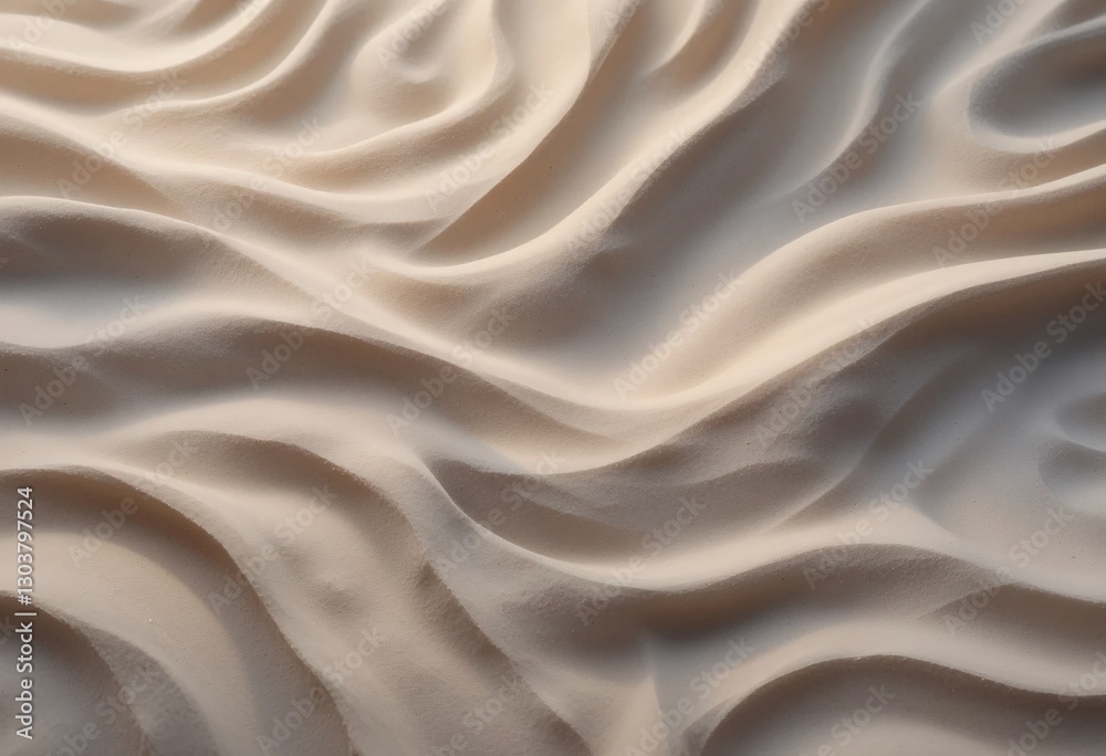 Aufkleber beige surface detail. soft waves flowing. light and shadow dance creating depth. abstract curves, te