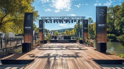 Outdoor Music Stage by the River