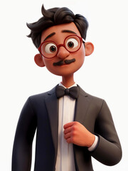 3D businessman character 