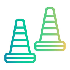 cone Line Gradient Icon