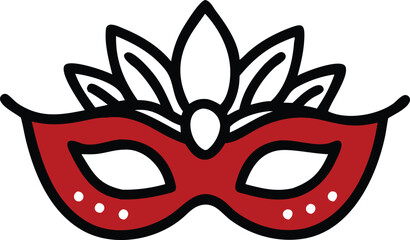 carnival mask vector illustration