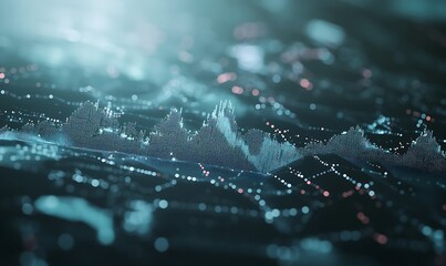 AI-driven interface for a futuristic financial advisor, featuring modern design elements and technology themes.