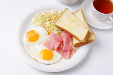 Fototapeta premium 目玉焼きベーコン