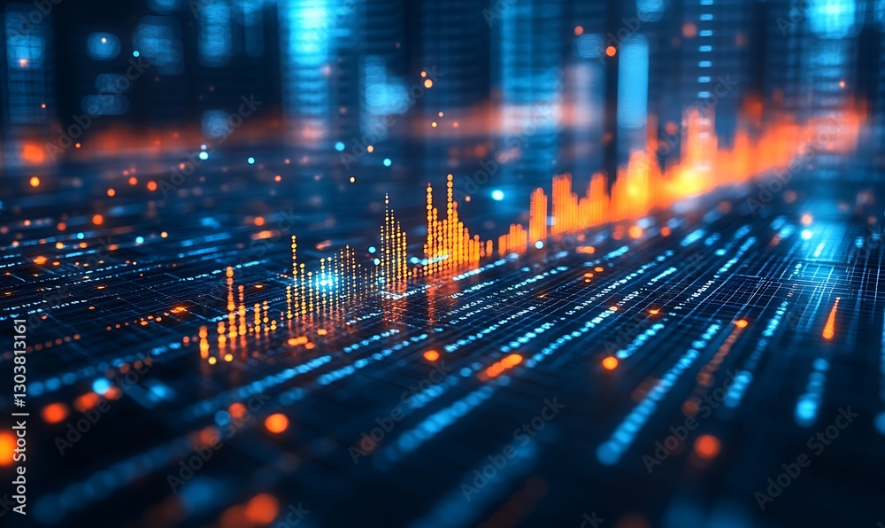 Aufkleber ai-driven hedge fund analysis for futuristic market insights, featuring innovative financial strateg