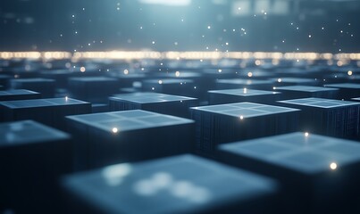 AI-driven supply chain economy concept image focusing on futuristic automation technology.