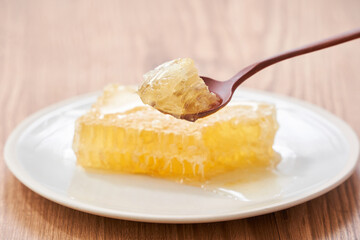 コムハニー（巣蜜）- 天然のはちみつが詰まった栄養価の高い食材