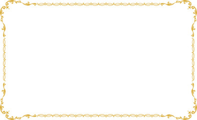 金色の装飾フレーム背景ベクター素材