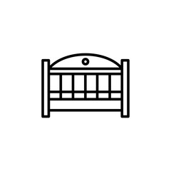 Baby Crib line icon