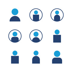 User Icon set. person sign. people icon.