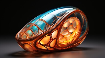 A living energy cocoon that glows and shifts in unknown patterns