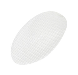 One edible rice paper sheet in air isolated on white