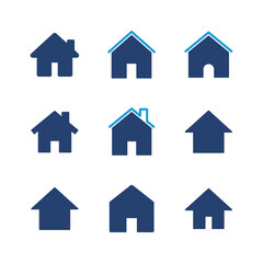 House icon set. Home icon vector