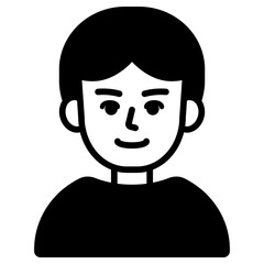 웃는 소년 아바타 아이콘