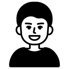 웃는 소년 아바타 아이콘