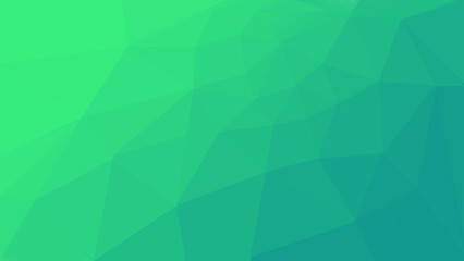 A sleek, abstract background featuring a geometric pattern of green and blue mix triangles. Ideal for modern designs, technology themes, or as a subtle backdrop for various creative projects.