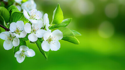 Obraz premium Delicate Blossoms Blooming in Springtime Orchard Under Soft Natural Light