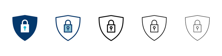 Security icon vector isolated on white background. protection icon. privacy. vpn