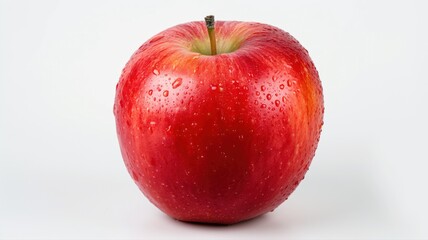 red apple on a white background