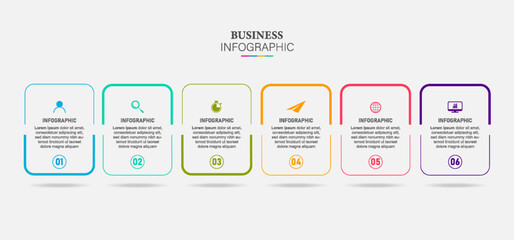 Process columns infographic. Business steps chart, workflow layout diagram and way from idea to income vector presentation concept