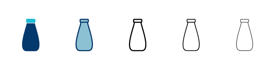 Bottle icon vector isolated on white background. Bottle vector icon