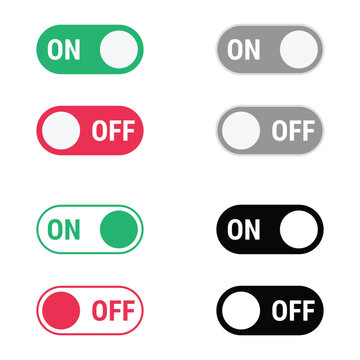 On off switch toggle button ui ux design