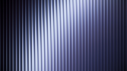 Luxury elegant metal ribbed surface background with gradient waves and soft reflections in retrofuturistic style for dynamic industrial design, high-tech aesthetic or trendy visual art project. Vector