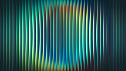 Vibrant circular gradient pattern with ribbed fractal glass texture effect blending teal deep blue colors. Minimalistic and futuristic abstract background perfect for creative digital designs. Vector © 3d_kot